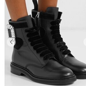 Roger Vivier Black Leather Boots